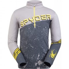Spyder Men's Mandate Zip T-Neck – 풀오버 긴팔 액티브 셔츠, Large, Alloy : 스포츠 & 아웃도어