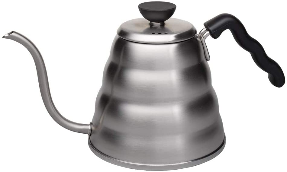 Hario V60 Buono 스테인레스 스틸 거위 목 모양의 커피 주전자, Stovetop (1.2L / 1200mL)