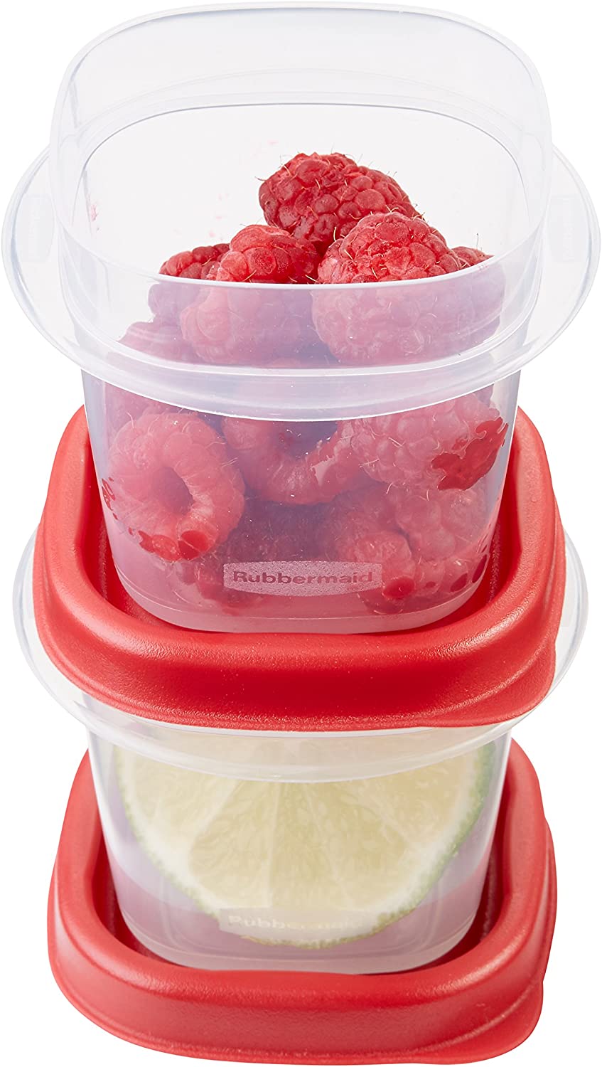 Rubbermaid Easy 뚜껑 찾기 식품 저장 용기, Racer Red, 42-Piece Set 1880801