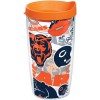 Tervis 1247848 NFL 시카고 베어스 랩과 오렌지 뚜껑이 달린 텀블러는 모두 뚜껑이 16oz, 지우기