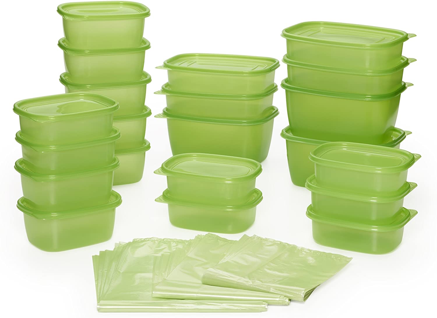 Debbie Meyer 5165462 GreenBox & GreenBags, 74-Piece, Green