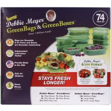 Debbie Meyer 5165462 GreenBox & GreenBags, 74-Piece, Green