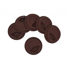 실리콘 마시는 뚜껑 유출 방지 컵 뚜껑 재사용 가능한 커피 머그잔 뚜껑 커피 컵 커버 6 개-커피