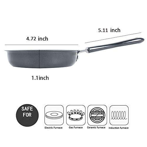 Valuu Nonstick 프라이팬 Small Egg Pancake Round Mini Non Stick 프라이팬 4.7 인치