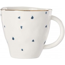 레녹스 블루 베이 도트 디저트 머그, 0.60 LB: 커피 컵 & 머그컵