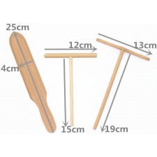 LONG TAO 크레이프 스프레더 및 주걱 세트 나무 크레페 만들기 도구 주방 용품 주방 용품 최고의 요리 도구 도구 (7 세트)