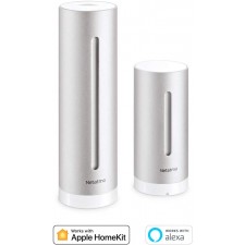 Netatmo 스마트 기상 관측소 - Wi-Fi, 라디오, 실내 및 실외 센서, 일기 예보, 아마존 알렉사 & 애플 홈킷, 히그로미터, 공기 품질, NWS01-EC