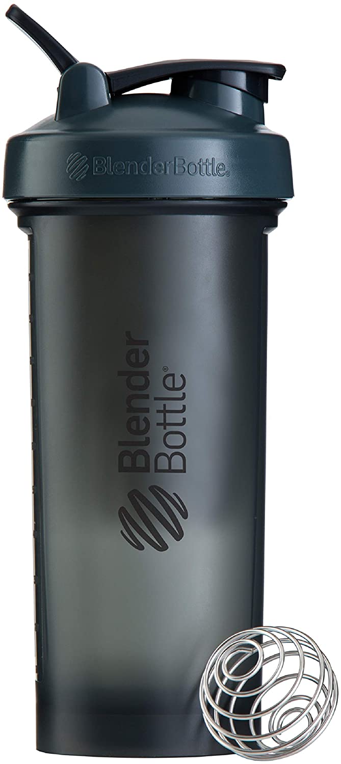 BlenderBottle Pro45 초대형 셰이커 병, 회색 / 검정색, 45-Ounce