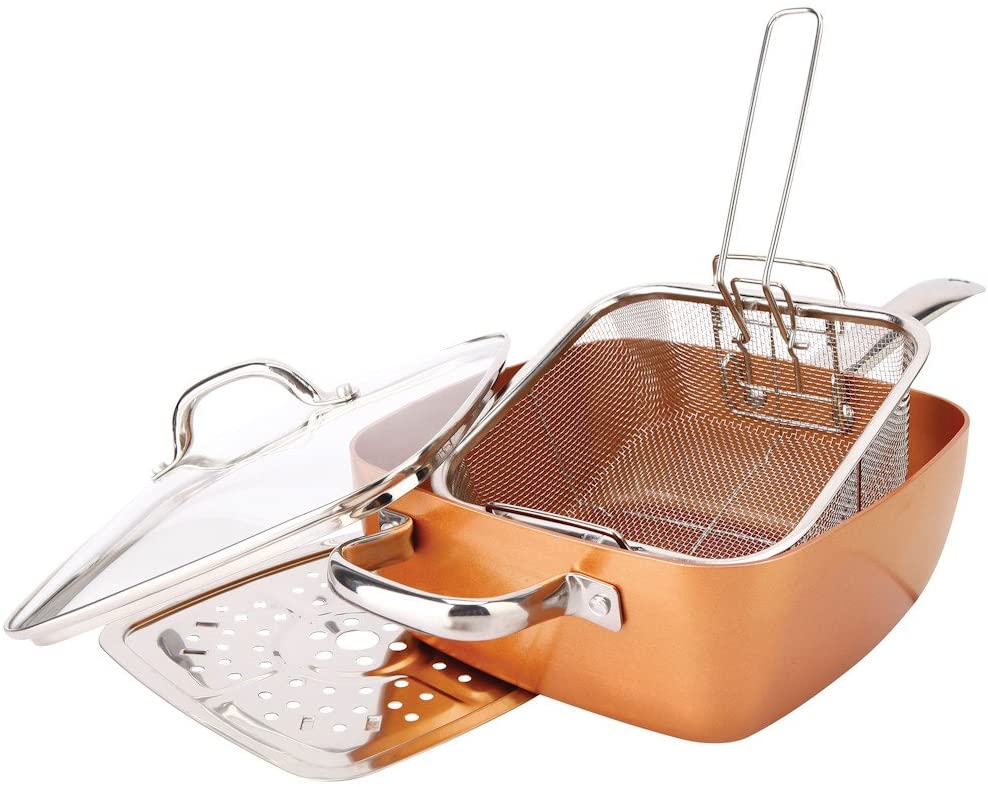 사각 팬 세트 FBA_2597 Non-Stick Copper Titanium, 1