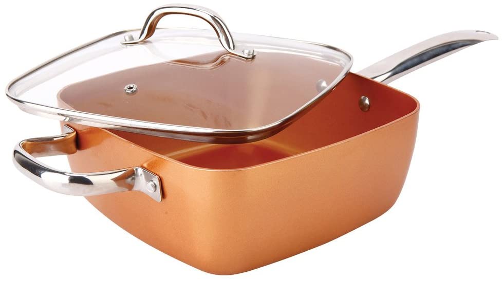 사각 팬 세트 FBA_2597 Non-Stick Copper Titanium, 1