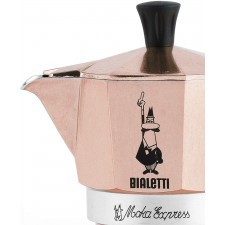 Bialetti Moka Express 커피 메이커 (로즈 골드, 6 컵)