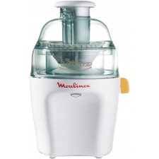 Moulinex Vitae JU200045 - 야채 & 과일 블렌더, 200 W, 속도 12,800 rpm, 투명 펄프 캡 & 용기, 스테인레스 스틸 필터 호환 식기 세척기 주스 추출기