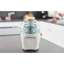 Moulinex Vitae JU200045 - 야채 & 과일 블렌더, 200 W, 속도 12,800 rpm, 투명 펄프 캡 & 용기, 스테인레스 스틸 필터 호환 식기 세척기 주스 추출기