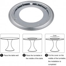 Nynelly - 360 ° 회전 플레이트, 회전, 식탁 스탠드, 둥근 금속 볼 베어링, 30.5cm 또는 300mm 회전