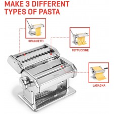 우노 카사 파스타 제조기 - 파스타 롤러 국수 제조기 - 파스타 커터와 라비올리 몰드를 사용한 파스타 롤러: 키친 & 다이닝