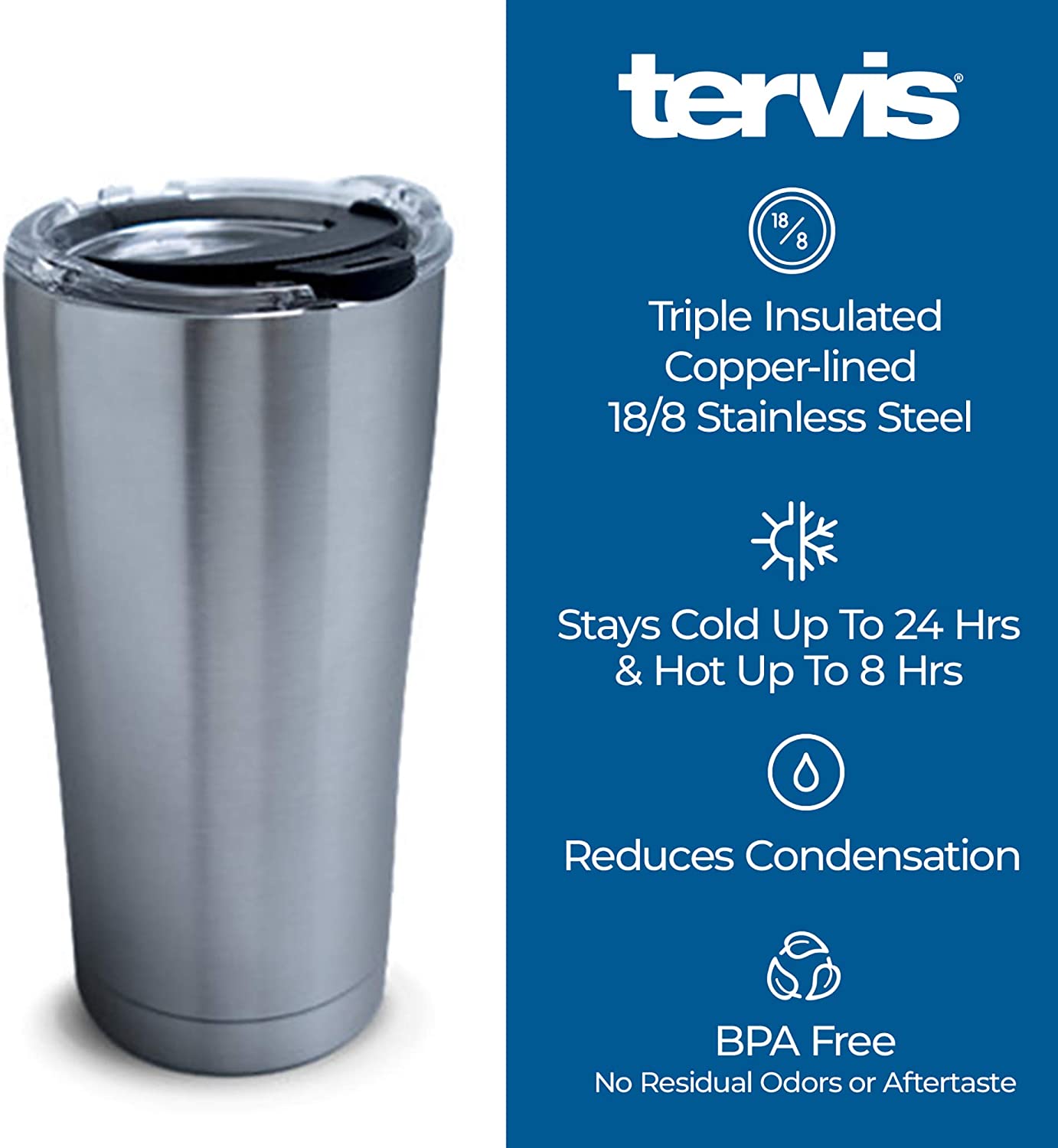 Tervis HBO 왕좌 게임 - 집 라니스터 절연 여행 텀블러 & 뚜껑, 20온스 - 스테인리스 스틸, 실버: