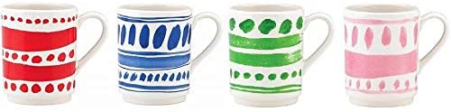 4 Mugs Pink, Green, Blue, Red new in box: Kitchen & Dinning의 레녹스 케이트 스페이드 뉴욕 프리티 팬트리 세트