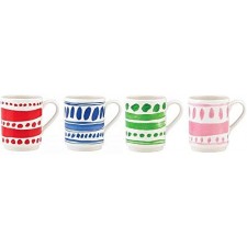 4 Mugs Pink, Green, Blue, Red new in box: Kitchen & Dinning의 레녹스 케이트 스페이드 뉴욕 프리티 팬트리 세트