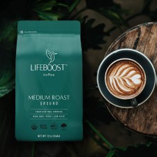 Lifeboost Coffee 중형 로스트 그라운드 커피 - 저산 싱글 오리진 USDA 유기농 커피 - 비 GMO 분쇄 커피 원두 다크 로스트 제3자 마이코톡신 & 살충제 시험 - 12온스 : 식료품 & 고급 식품