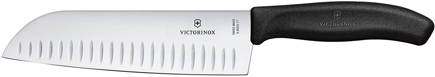 Victorinox Swiss Classic 4 피스 키친 세트, 주방 나이프, 껍질 벗기기 나이프, 주방 가위 및 범용 필러 (블랙)