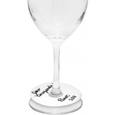 Oenophilia Blank Wine Glass Stemtags-100 개 세트, 칵테일 용 와인 글라스 음료 마커, 마티니, 샴페인 플루트