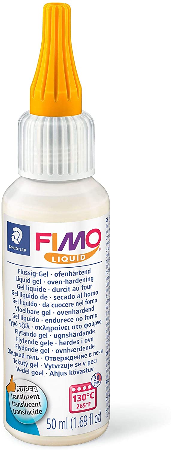 Staedtler FIMO 리퀴드 젤, 오븐 보유 젤, 유창한 일관성, 50ml의 플라스틱 병, 색상 반투명, 8050-00