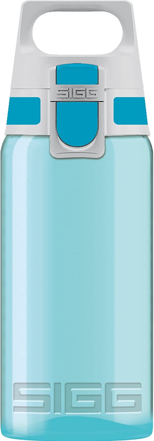 Sigg Viva ONE 아쿠아, 스포츠 음주 병, 0.5 L, 폴리 프로필렌, BPA 무료, 티키스, 블루, 0.5 리터 & 음주 병, 알루미늄, 레드, 0.5l