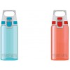 Sigg Viva ONE 아쿠아, 스포츠 음주 병, 0.5 L, 폴리 프로필렌, BPA 무료, 티키스, 블루, 0.5 리터 &amp; 음주 병, 알루미늄, 레드, 0.5l