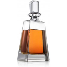 Luna Whisky Decanter – 23 oz Crystal Modern Decanter – 스몰 퍼가있는 소형 주류 디캔터 – 위스키, 버번, 브랜디, 주류 및 럼용 부스 디캔터 – 스카치 바 컨테이너