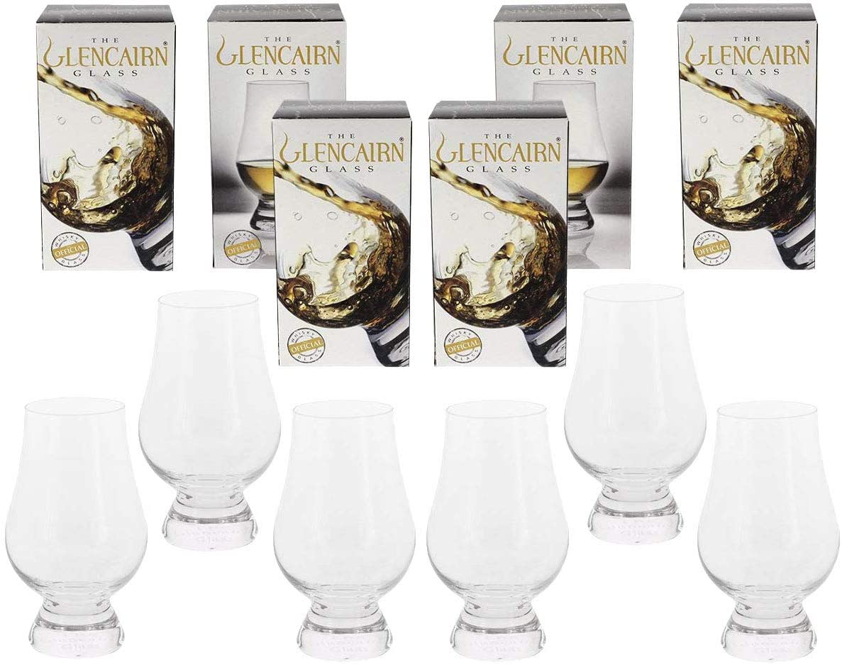 Glencairn 크리스탈 위스키 글래스, 6 팩 선물 세트