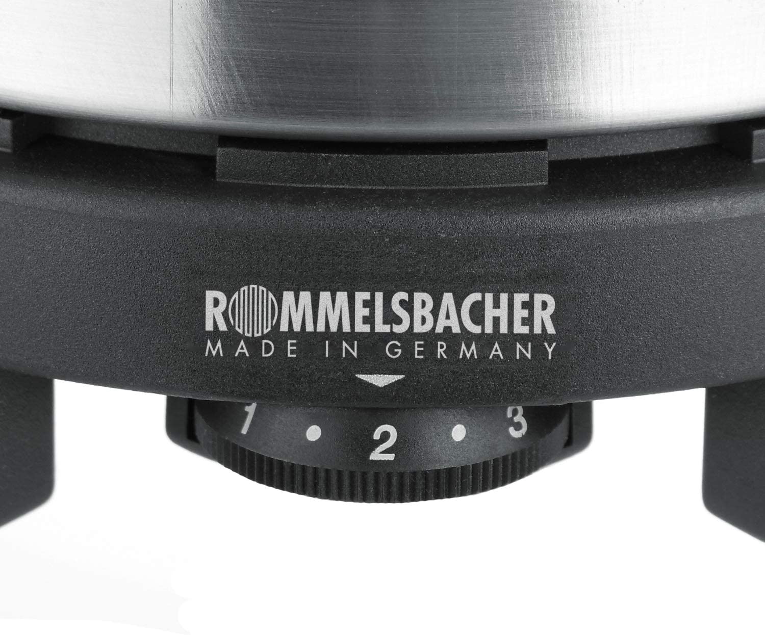 ROMMELSBACHER 여행 쿡탑 RK 501 - 독일에서 만든, 캐스트 히터 80mm, 여행 및 캠핑에 이상적, 무한히 조정, 과열 보호, 케이블 권선, 500 와트, 스테인레스 스틸 / 블랙