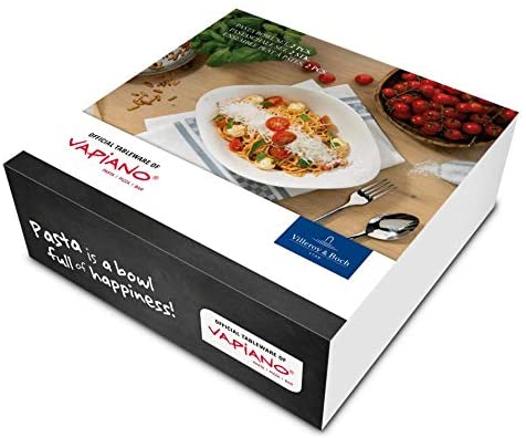 빌로이 & 보치 모래 언덕 VAPIANO 파스타 보울 세트, 2피스, 프리미엄 도자기, 화이트