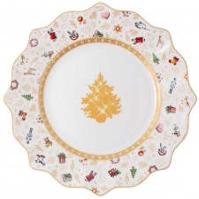 Villeroy & Boch Toys Delight FrÃ¼hstÃ¼cksteller, JubilÃ¤umsedition, Premium Porcelain, weiÃŸ, 24 cm, 번트, 14-8585-2644