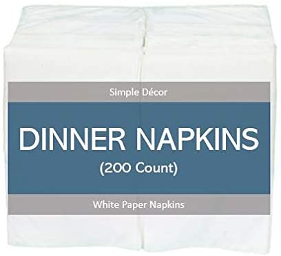 일회용 식사 Napkins 린넨 필 페이퍼 ~ Cloth-Like 게스트 핸드 타올 화이트를 들면 냅킨까지는 팩 200일 슈퍼 소프트와 욕실, Kitchen, 당사자, 상점들은 들어 고도로 Absorbent Cloth-Like 조직 달성 ~:.보건&퍼스널 케어