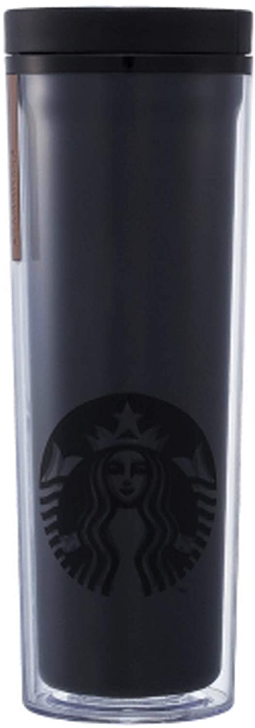 해외 한정 스타 벅스 블랙 텀블러 Starbucks Crosby Black Gold Badge Tumbler 473ml [병행 수입품] (Black)