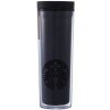 해외 한정 스타 벅스 블랙 텀블러 Starbucks Crosby Black Gold Badge Tumbler 473ml [병행 수입품] (Black)