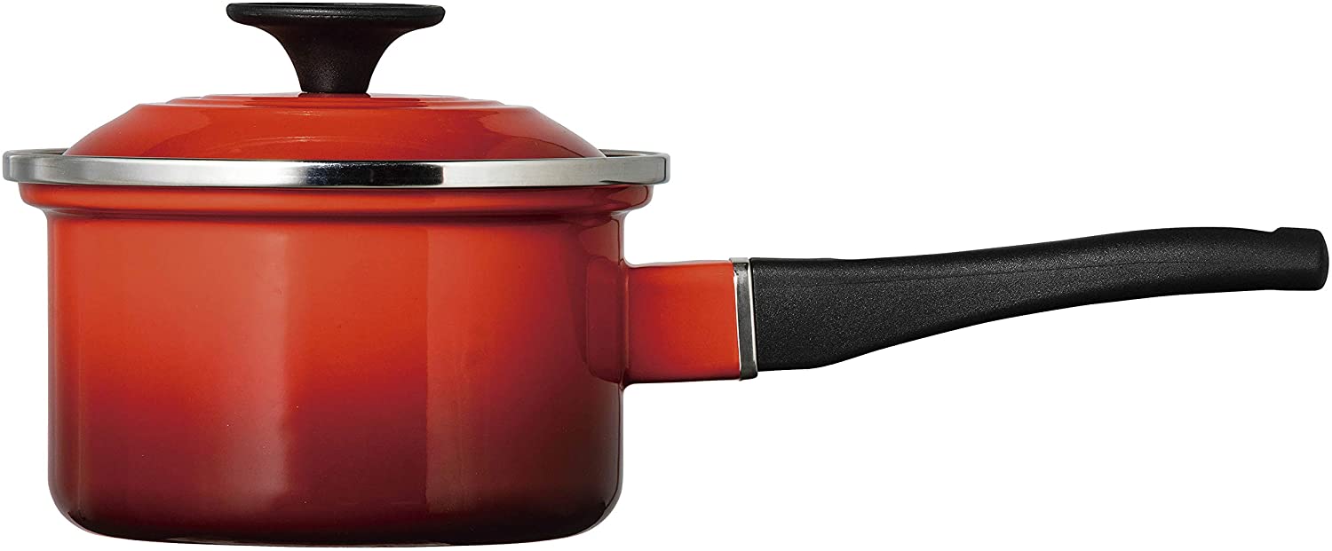 르 크루제(Le Creuset)법랑 냄비 EOS소스 팬 14 cm체리 레드 가스 IH대응(일본 정규 판매품]