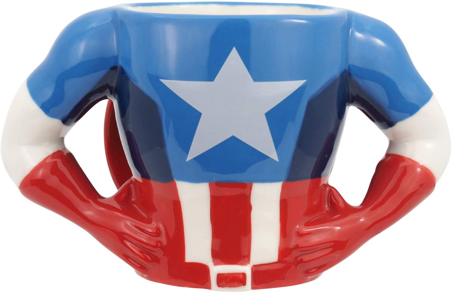 주식회사 산 아트 머그컵 '캡틴 아메리카'340ml MARVEL (마벨) 바디 머그컵 SAN3036-1