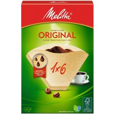 메리 타 Melitta 커피 필터 아로 매직 내추럴 브라운 1 × 6 6 ~ 12 잔 용 40 매들이