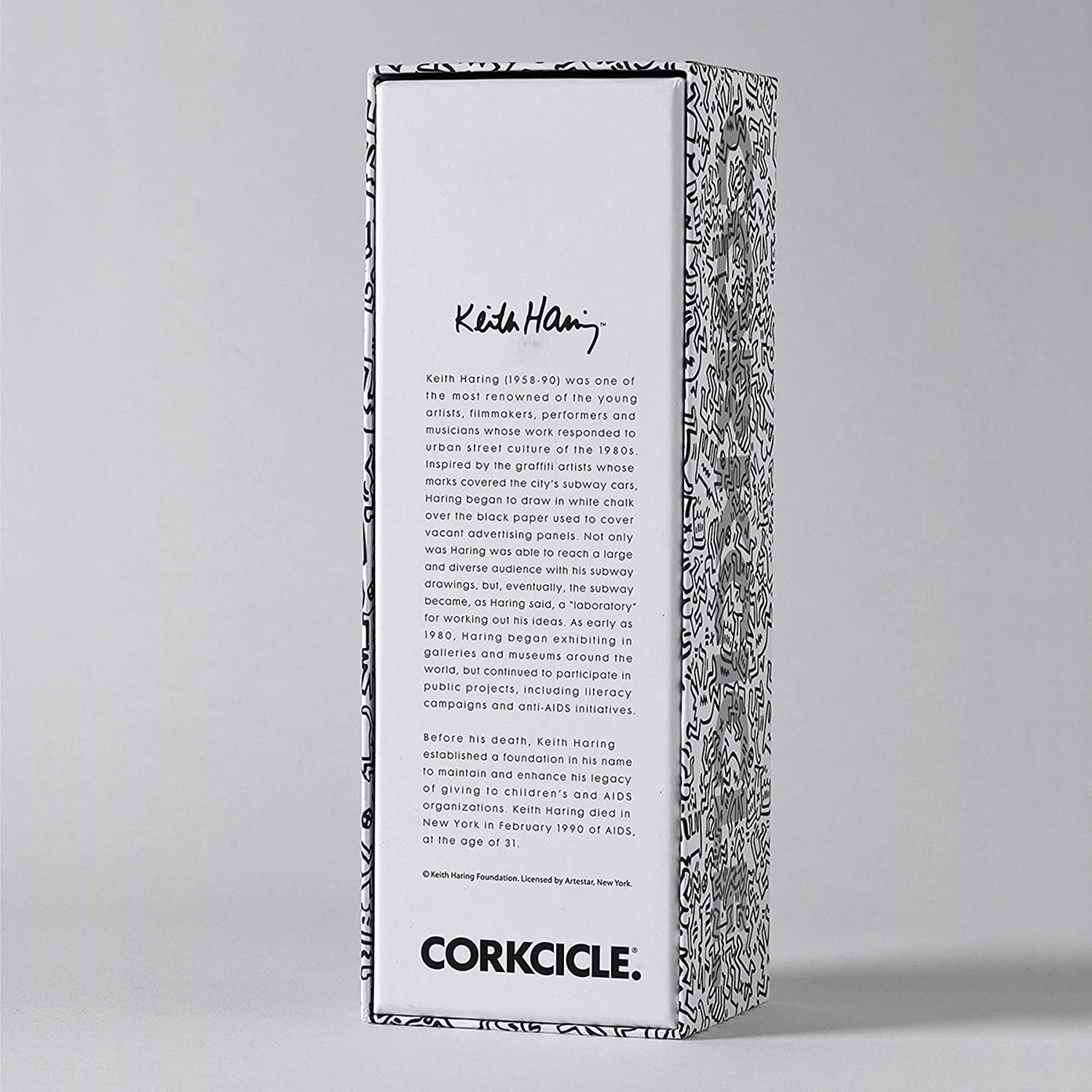 Keith Haring 키스 해링 병 CORKCICLE 470ml (레드)