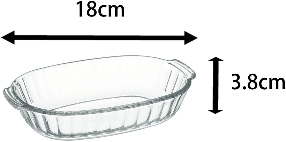 iwaki (이와키) 내열 유리 베이직 시리즈 그라탕 접시 370ml KBT3854