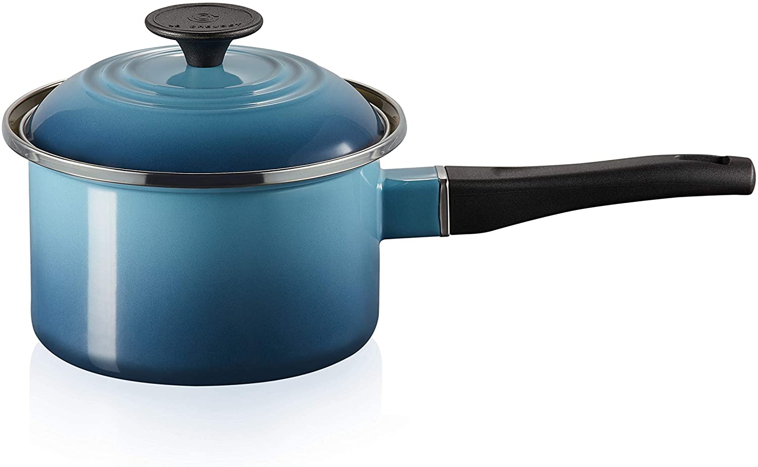 르 크루제 (Le Creuset) 법랑 냄비 EOS 소스 빵 16 cm 마린 블루 가스 IH 지원 【일본 정규 판매 상품]