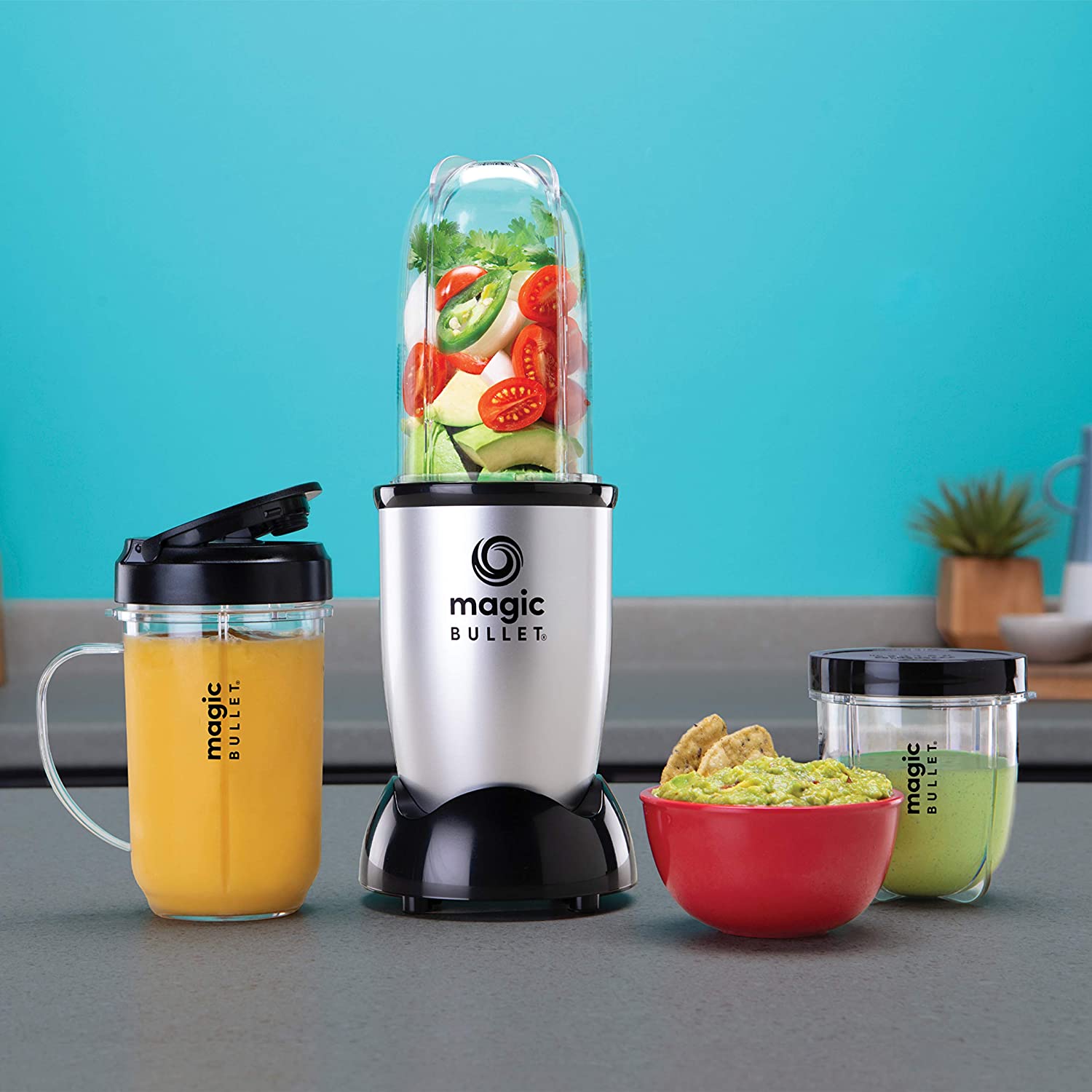 NUTRiBULLET Magic Bullet Deluxe Blender, 믹서 & Food Processor, 실버