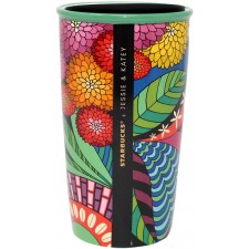 Starbucks + Jessie & Katey 이중벽 세라믹 트래블 텀블러 한정판 12 Oz