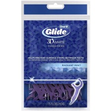 Oral-B Glide 3D White Floss Picks Radiant Mint, 75CT (6 개 팩)