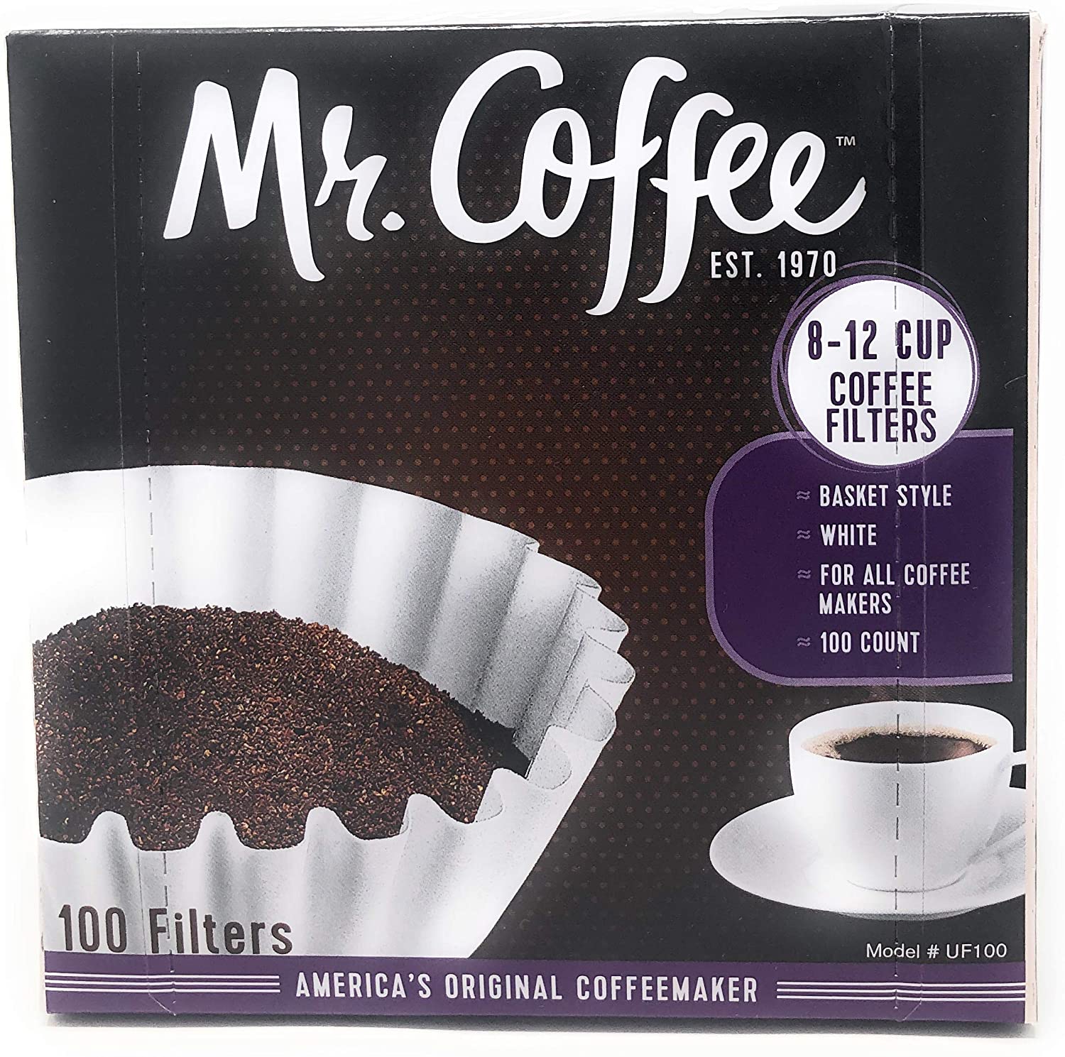 Mr. Coffee 8-12 컵 커피 필터, 상자, 모듬, 100 카운트