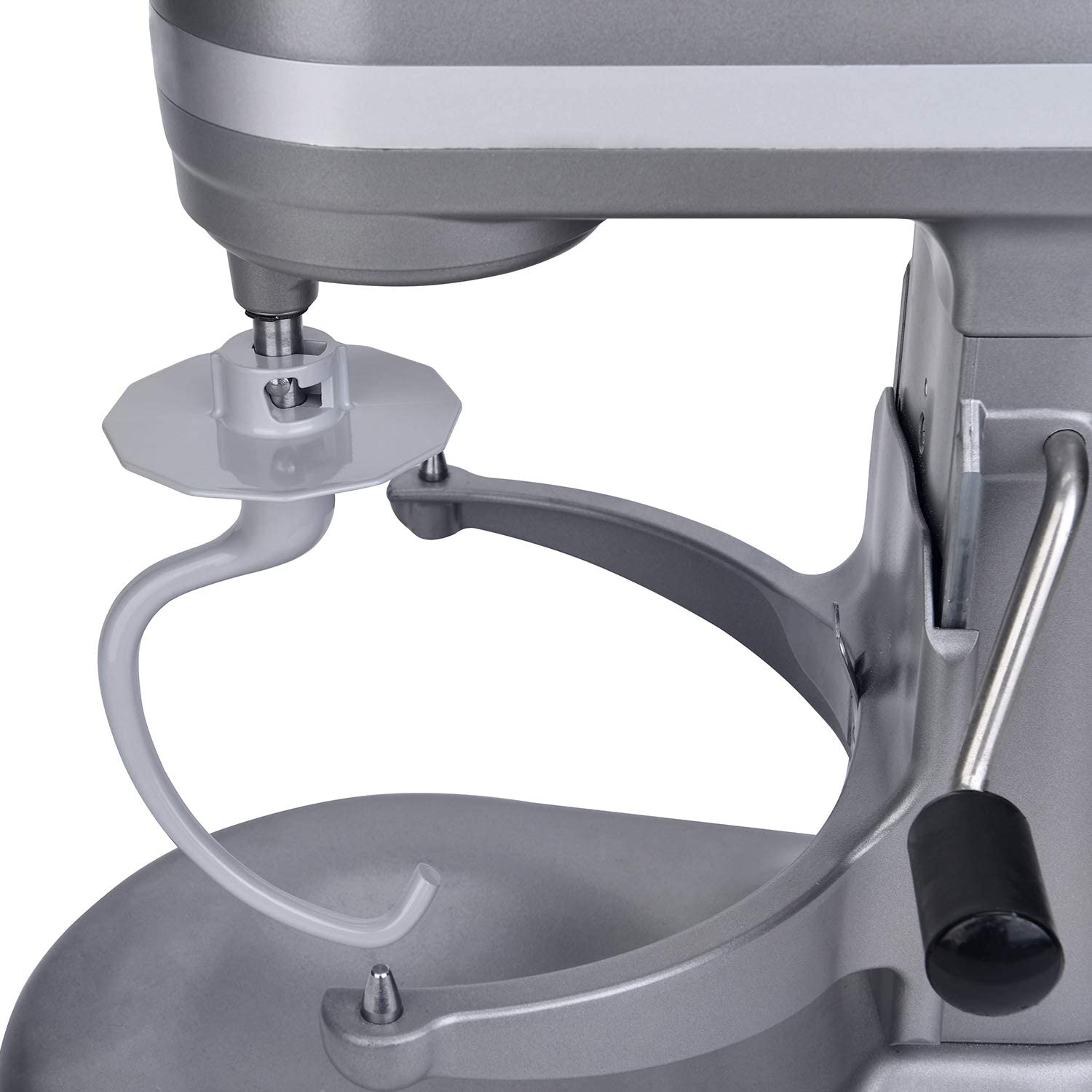 KitchenAid 믹서를 위한 반죽 후크 - 5쿼트 볼 리프팅 스탠드 믹서용 K4SS K5SS KSM5 KSM50(회색):