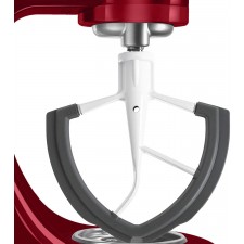 LELEKEY 교체 Kitchenaid 믹서 첨부 6 Qt, 영구 코팅 금속 바디 플렉스 가장자리 때리는 6 쿼트 그릇 리프트 Kitchenaid 스탠드 믹서 액세서리, 평면 패들 블레이드 실리콘 트림 스크레이퍼