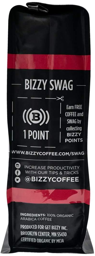 Bizzy Organic Cold Brew 커피 | 부드럽고 달콤한 블렌드 | 거친 Ground은 커피 | 1 파운드