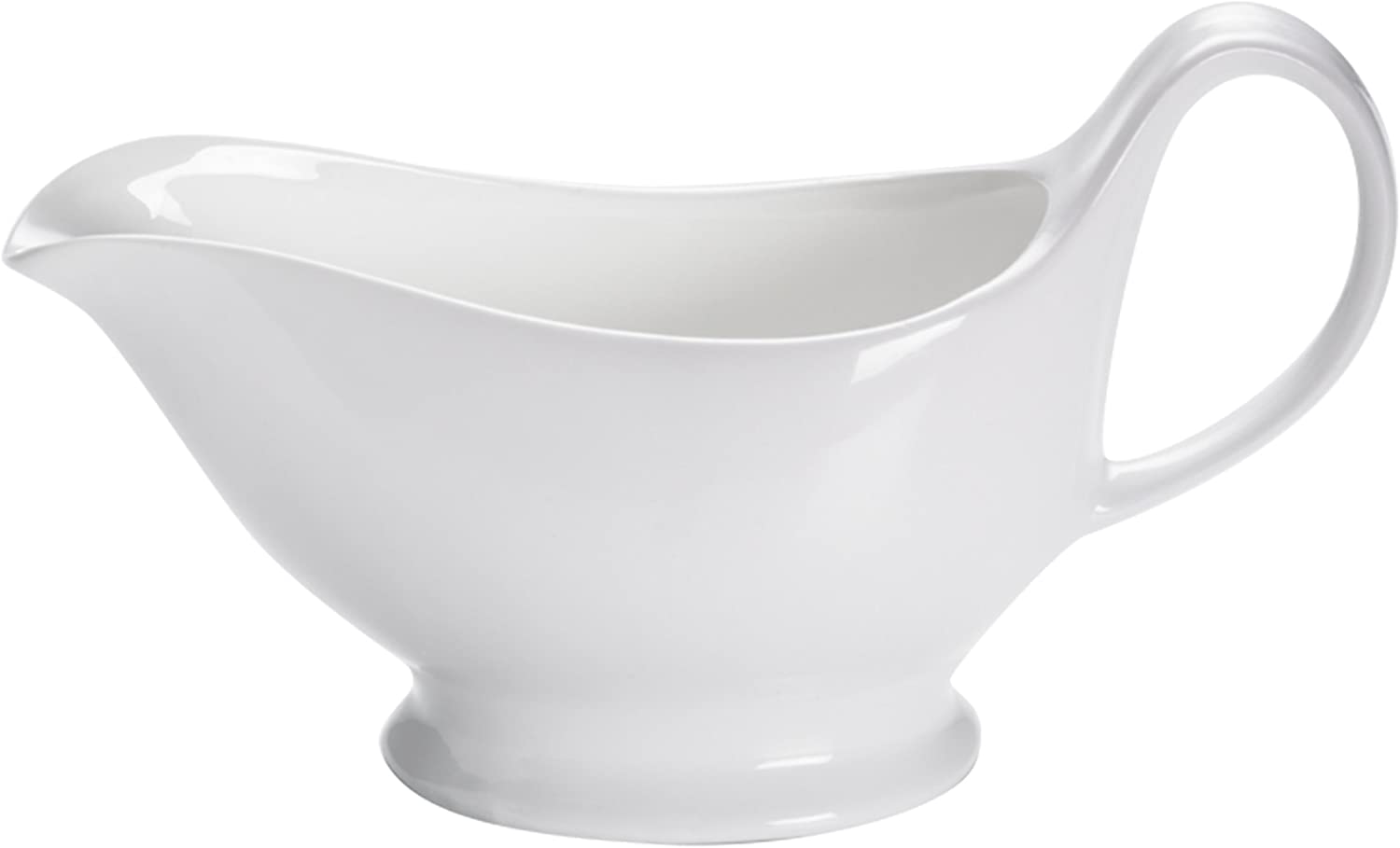 Maxwell & Williams 화이트 베이직 Gravy Boat, Porcelain, White, 400ml(13.5fl oz)